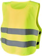 Marie-turvaliivi tarranauhakiinnityksellä, 7"12-vuotiaille, neon-keltainen liikelahja logopainatuksella